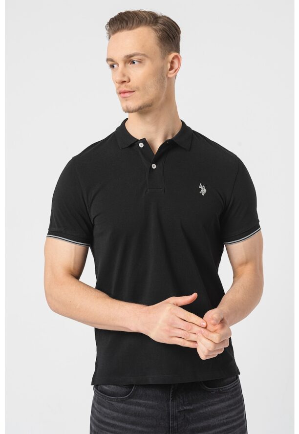 Тениска с яка US Polo Assn