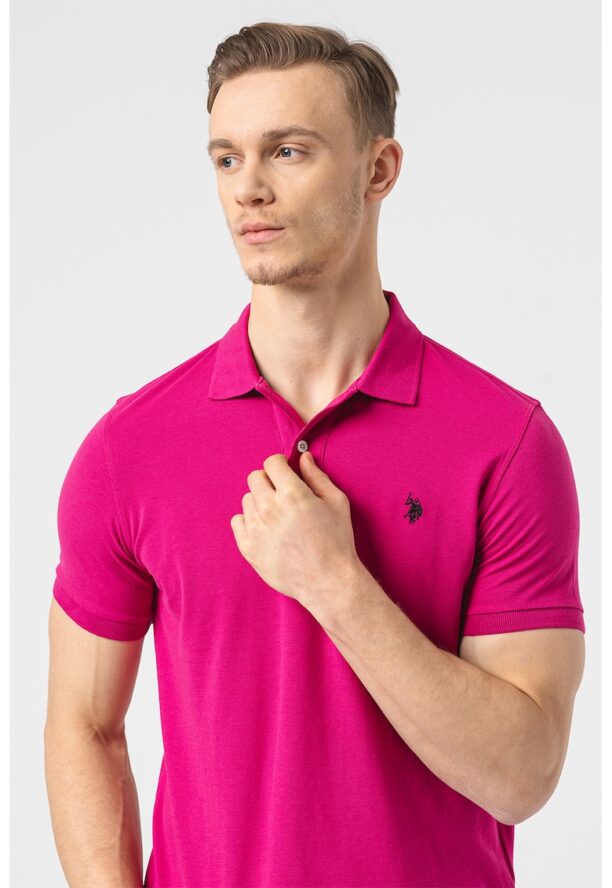 Тениска с яка и лого US Polo Assn