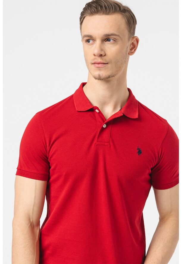 Тениска с яка и лого US Polo Assn