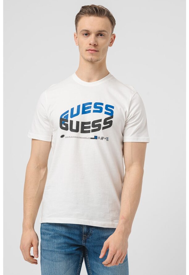 Фитнес тениска с лого Guess