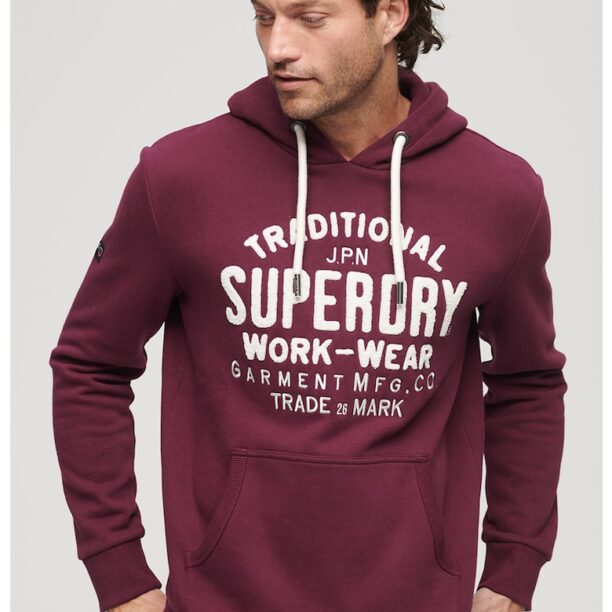 Худи Ovin Athletic с джобове кенгуру и връзки SUPERDRY