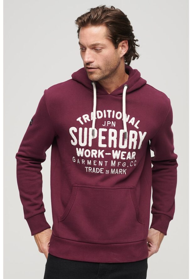 Худи Ovin Athletic с джобове кенгуру и връзки SUPERDRY