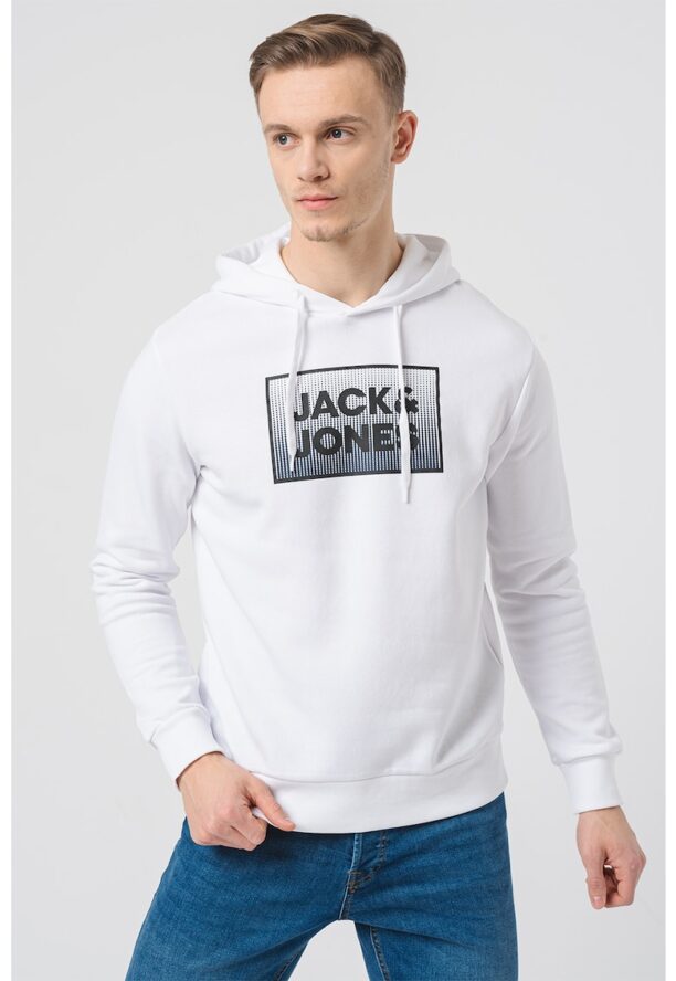 Худи Steel с памук и лого Jack  Jones