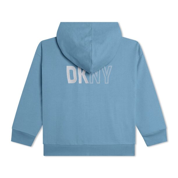 Худи с цип и лого DKNY