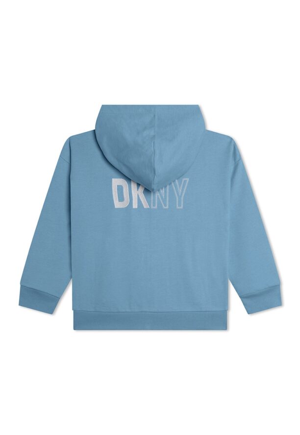 Худи с цип и лого DKNY