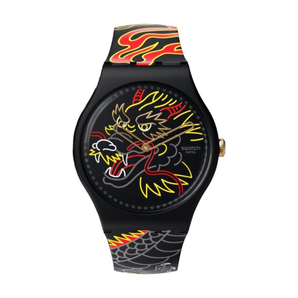 Оригинален Мъжки Часовник Swatch Dragon In Wind Pay! SO29Z137-5300