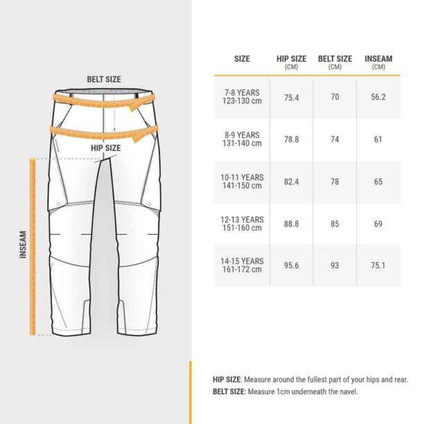 Детски панталон 2 в 1 за преходи mh500 onezip