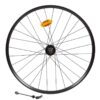 Roue vtt arrière 29x23c double paroi freinage disque a cassette tubeless et qr