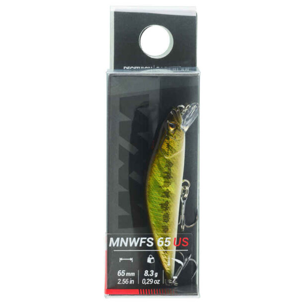 Воблер за пъстърва minnow wxm mnwfs 65 us black bass