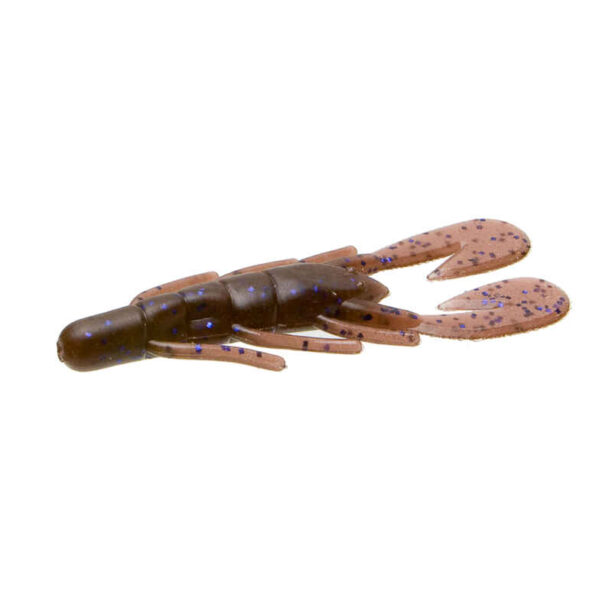 Мека примамка за риболов на голямоуст костур uv speed craw  cinnamon purple