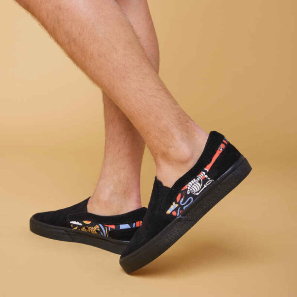 Ниски обувки за скейтборд vulca 500 slip-on