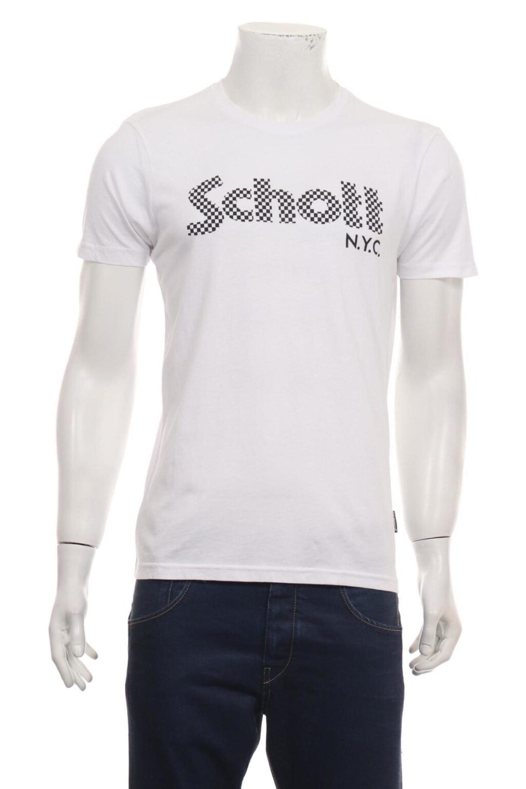 Тениска с щампа SCHOTT NYC