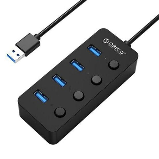 USB Хъб Orico W9PH4-U3-V1-BK-BP