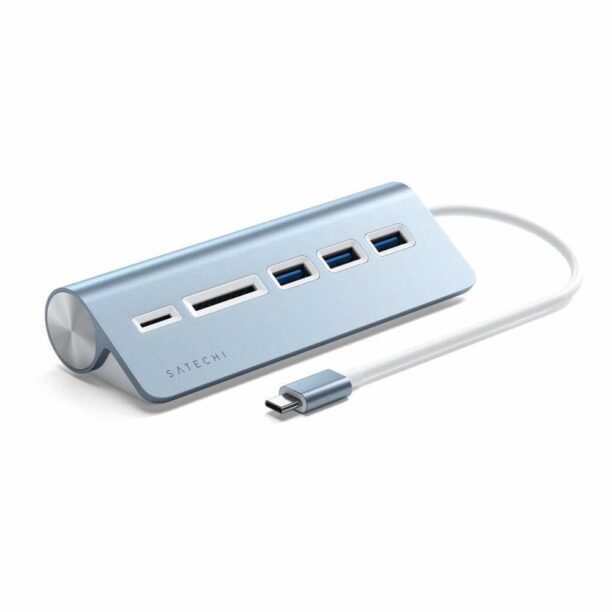 USB Хъб Satechi Aluminum USB-C 3.0 Hub (ST-TCHCRB)