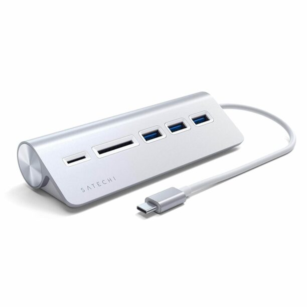 USB Хъб Satechi Aluminum USB-C 3.0 Hub (ST-TCHCRS)