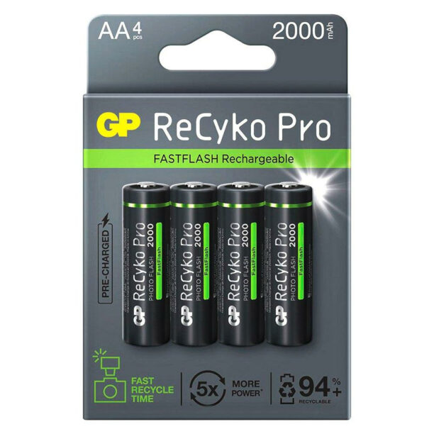 Акумулаторна батерия GP RECYKO + PRO Fast Flash