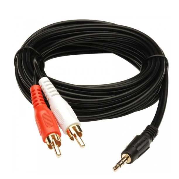 Аудио кабел 3.5mm Jack(м) към 2х чинч(м)