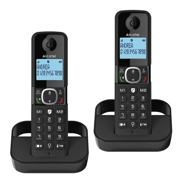 Безжичен DECT телефон Alcatel F860 DUO