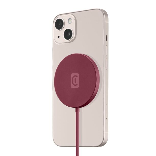 Безжично зарядно Cellularline Mag Wireless Charger Red