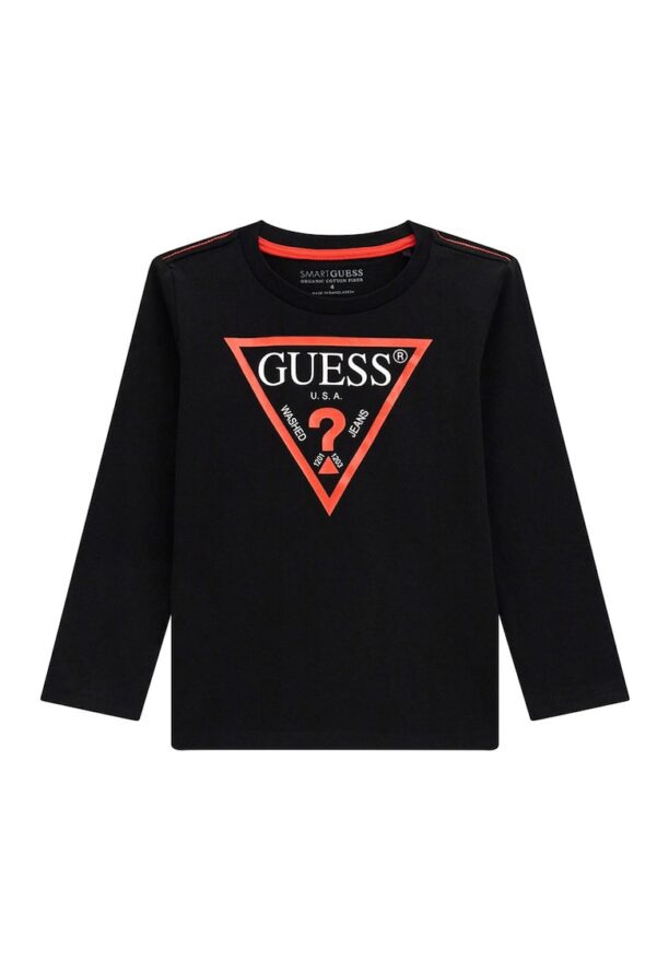 Блуза от органичен памук с лого GUESS