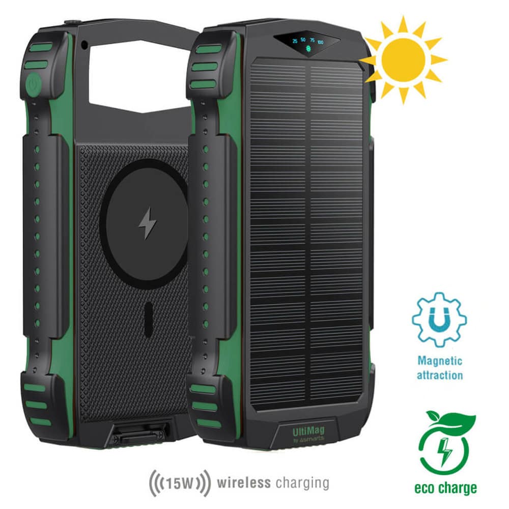 Външна батерия/power bank 4smarts Solar Rugged TitanPack Ultimag