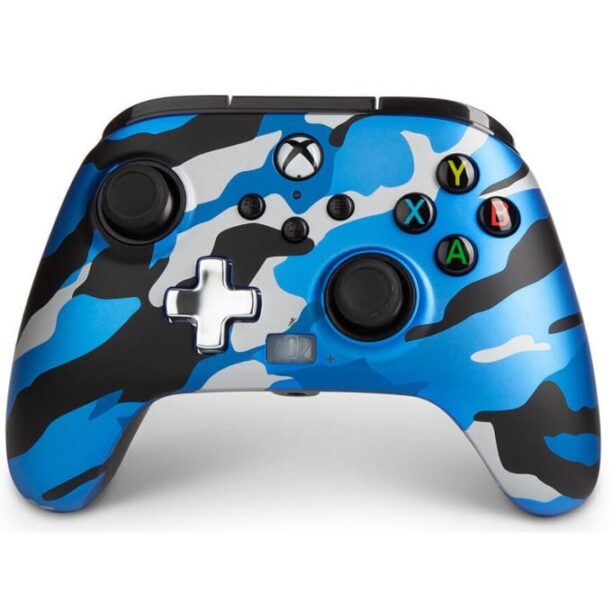 Геймпад PowerA Enhanced Metallic Blue Camo за Xbox One/Series X/S/PC