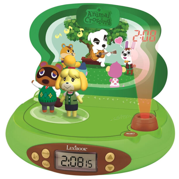 Детски 3D часовник с проектор Lexibook Nintendo Animal Crossing RP500AC