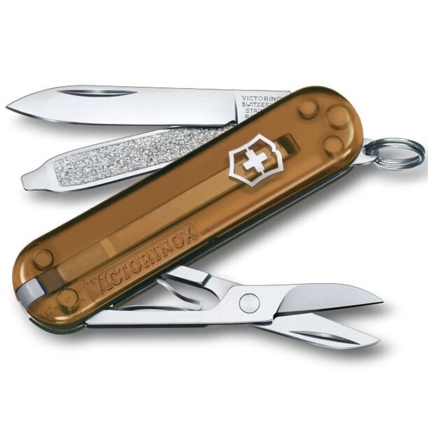 Джобен нож Victorinox Classic SD Transparent Chocolate Fudge