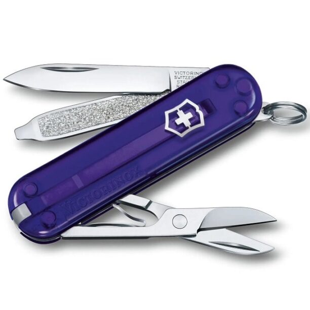 Джобен нож Victorinox Classic SD Transparent Persian Indigo