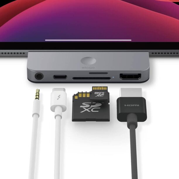 Докинг станция Elago USB-C Pocket Pro Hub Adapter EUSBC-HB-PO-DGY