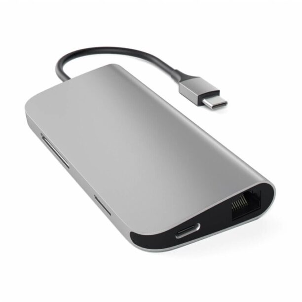 Докинг станция Satechi USB-C Aluminum Multiport Adapter Grey (ST-TCMAM)