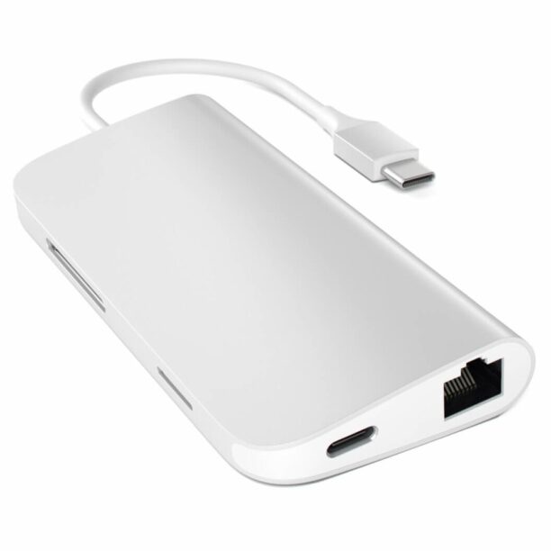 Докинг станция Satechi USB-C Aluminum Multiport Adapter Silver (ST-TCMAS)