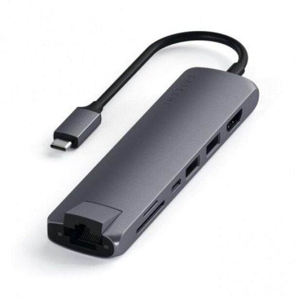 Докинг станция Satechi USB-C Aluminum Slim Multiport (ST-UCSMA3M)