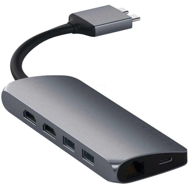 Докинг станция Satechi USB-C Dual Multimedia Adapter (ST-TCDMMAM)