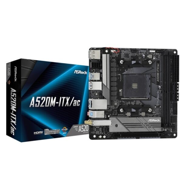 Дънна платка ASRock A520M-ITX/ac