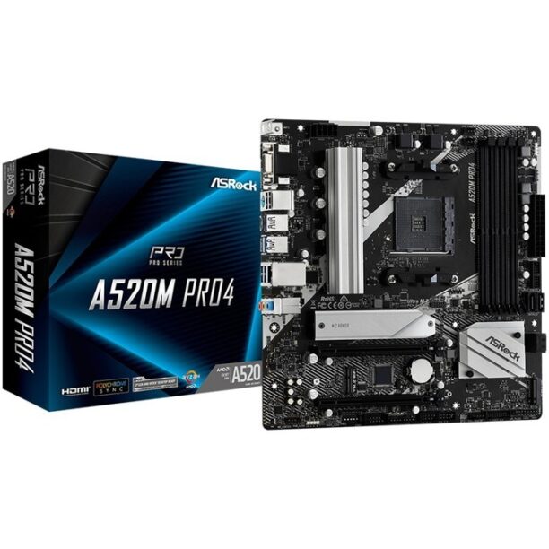 Дънна платка ASRock A520M-Pro4