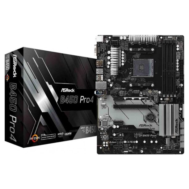 Дънна платка ASRock B450 Pro4