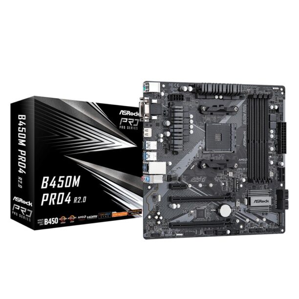 Дънна платка ASRock B450M Pro4 R2.0