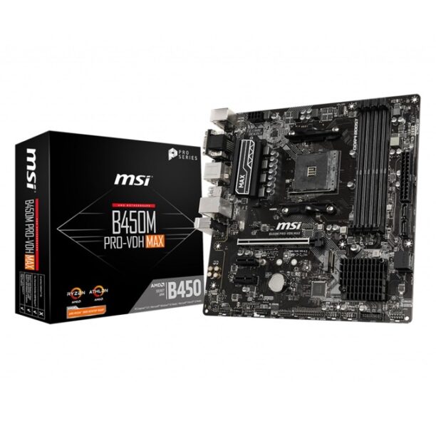 Дънна платка MSI B450M PRO-VDH MAX