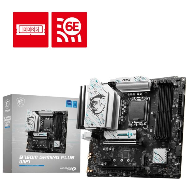 Дънна платка MSI B760M GAMING PLUS WIFI