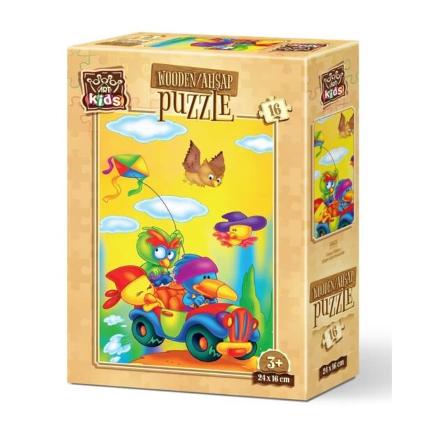 Дървен детски пъзел Art Puzzle Луди хвърчила