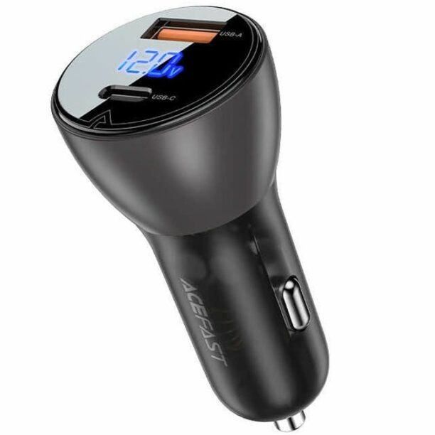 Зарядно за кола Acefast B6 Dual Car Charger 63W