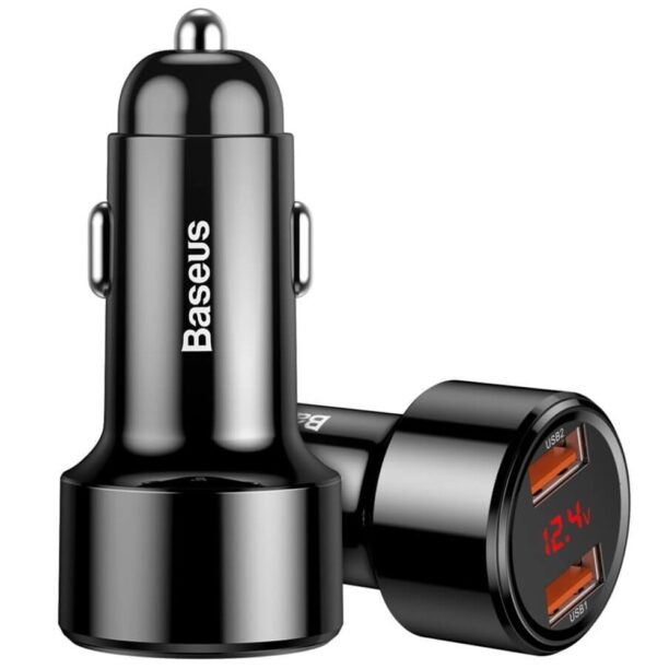 Зарядно за кола Baseus Dual USB QC 3.0 Car Charger 45W (CCMLC20A-01)