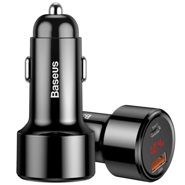 Зарядно за кола Baseus Dual USB & USB-C QC 4.0 Car Charger 45W (CCMLC20C-01)