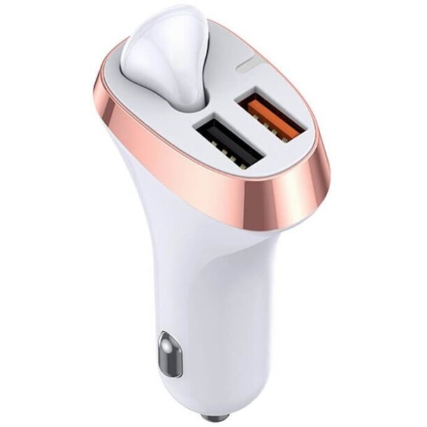 Зарядно за кола Joyroom Car Charger 2 x USB with Bluetooth Earphone 30W