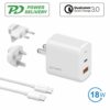 Зарядно устройство 4Smarts Travel Charger Set VoltPlug QC/PD 4S465572