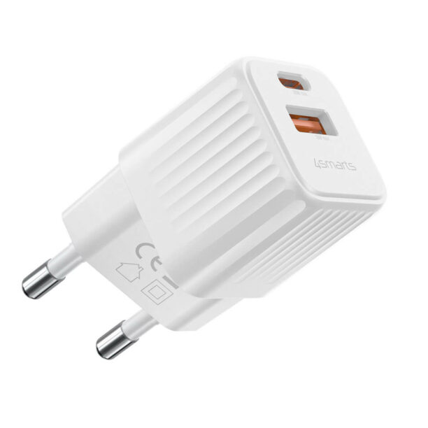 Зарядно устройство 4Smarts VoltPlug Duos Mini White (540114)