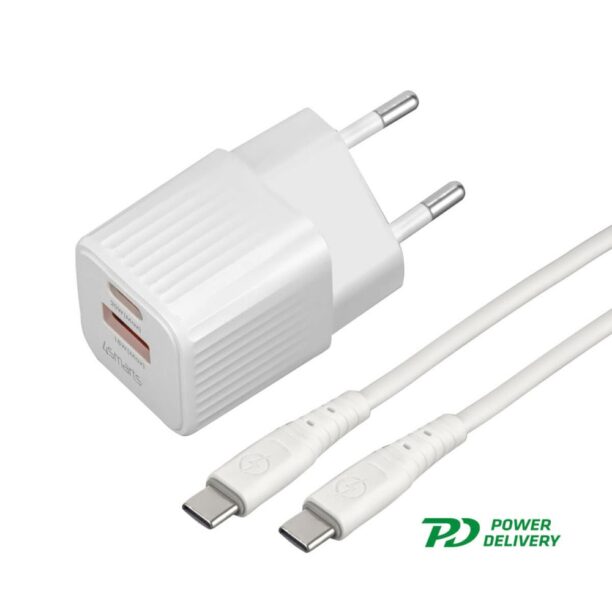 Зарядно устройство 4Smarts VoltPlug Duos Mini White (540122)