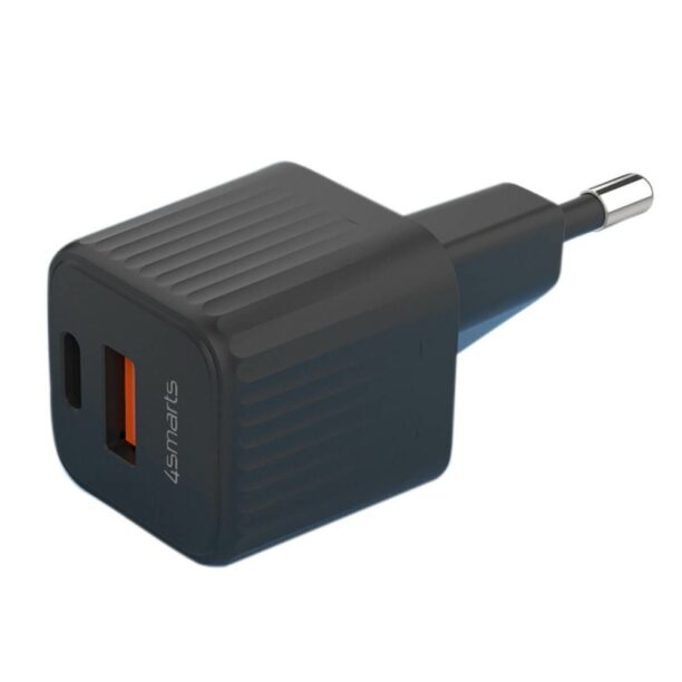 Зарядно устройство 4Smarts VoltPlug Duos Mini black (540131)