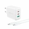 Зарядно устройство Acefast A17 65W GaN Charger White